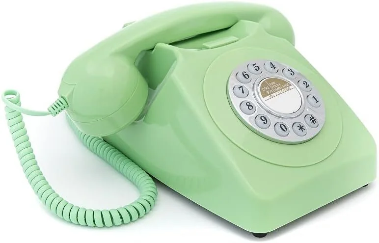 Retrotelefon - Grön